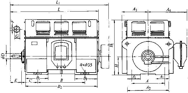Y��YRϵ���������ஐ��늄�(d��ng)�C(j��)���μ����b�ߴ磨660V��